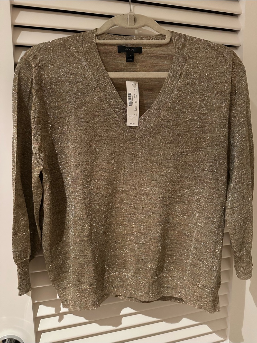 J.Crew gold sweater (size S)